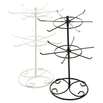 Double Layer Rotatable Jewelry Display Versatile Ornaments Show Case Simple Style Metal Dressing Tables Storage Rack 
Double Layer Rotatable Jewelry Display Versatile Ornaments Show Case Simple Style Metal Dressing Tables Storage Rack