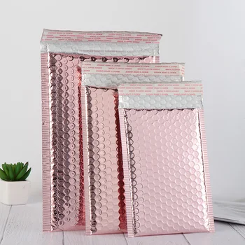 5Pc 2020 Rose Gold Bubble Envelope Foam Foil Shipping Mailing Bag Waterproof Bubble Mailer Envelopes for Gift Packaging Dropship
5Pc 2020 Rose Gold Bubble Envelope Foam Foil Shipping Mailing Bag Waterproof Bubble Mailer Envelopes for Gift Packaging Dropship
