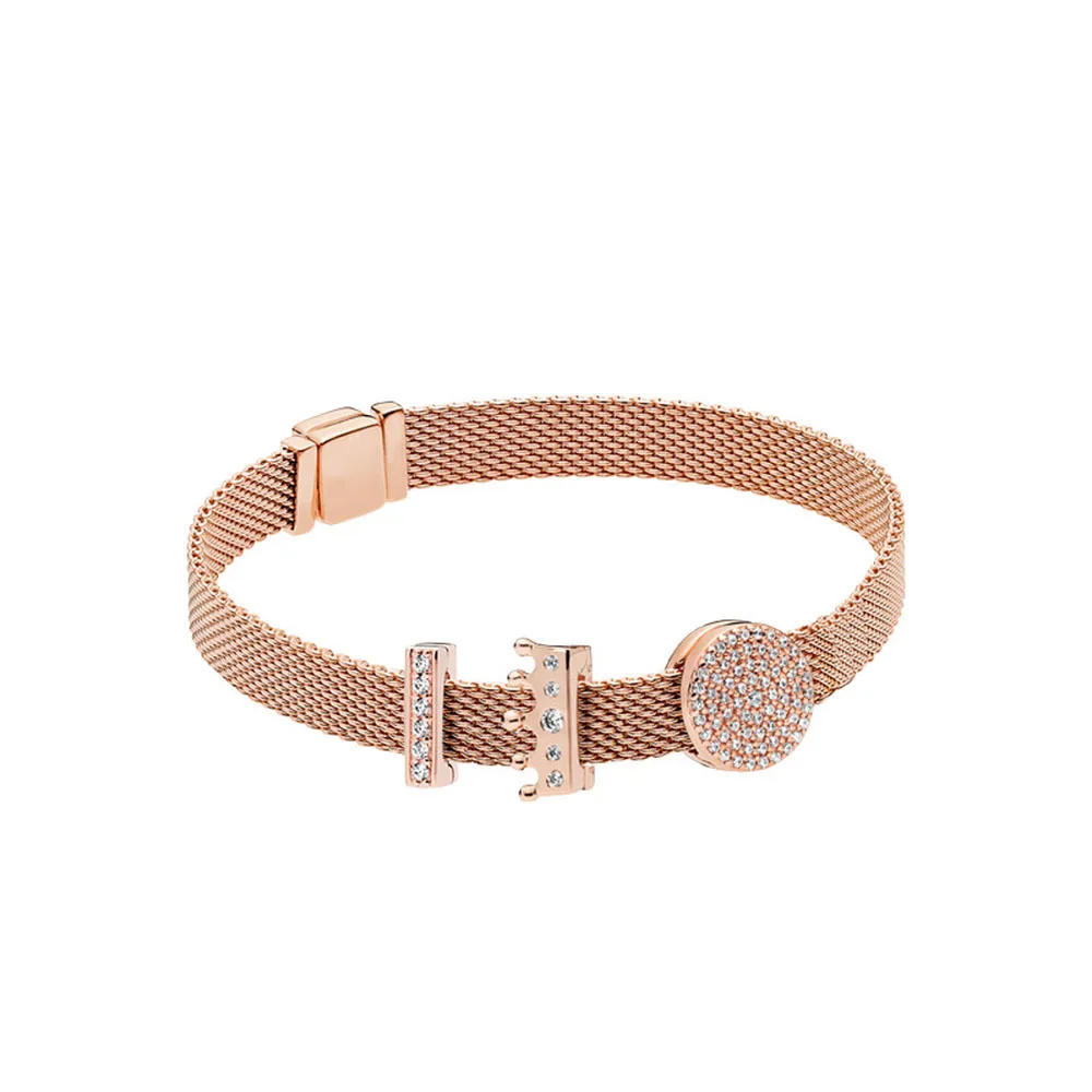 S925 silver bracelet Glamour Rose Gold Crown Fixing Bracelet Set Fit original pandora charm Women Bracelet Jewelry bangles gift
S925 silver bracelet Glamour Rose Gold Crown Fixing Bracelet Set Fit original pandora charm Women Bracelet Jewelry bangles gift
