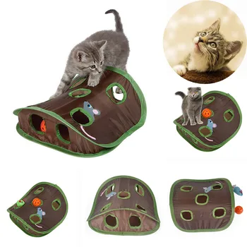 Pet Cat Toys Cats Playing Tunnel Collapsible Tent With 9 Hole,Kitten Intelligence Bell Ball Mouse Hunting Toys Fun Puzzle Toys
Pet Cat Toys Cats Playing Tunnel Collapsible Tent With 9 Hole,Kitten Intelligence Bell Ball Mouse Hunting Toys Fun Puzzle Toys