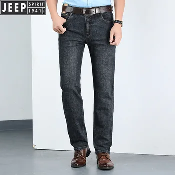 JEEP SPIRIT Mens Jeans Brand Smart Casual Mid-waist Straight Denim Pant Men Softener Black Jeans Plus Size 30-44 Autumn Trousers 
JEEP SPIRIT Mens Jeans Brand Smart Casual Mid-waist Straight Denim Pant Men Softener Black Jeans Plus Size 30-44 Autumn Trousers