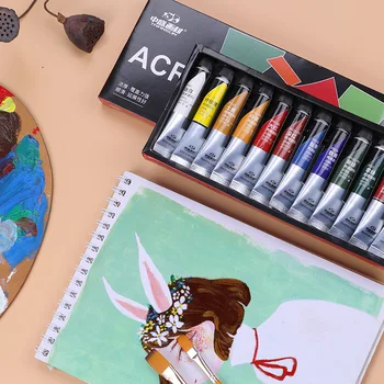 Fine art acrylic paint set DIY hand painted wall painting 12/24 color children acrylic paint painting graffiti T-shirt pigment
Fine art acrylic paint set DIY hand painted wall painting 12/24 color children acrylic paint painting graffiti T-shirt pigment