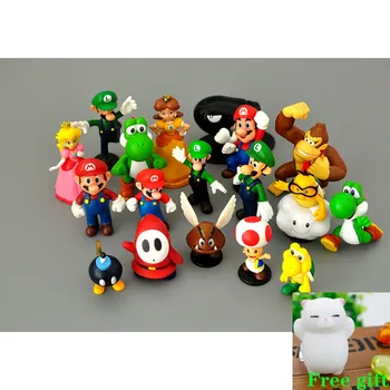 18pcs/lot Super Mario Bros PVC Action Figures Toys Yoshi Peach Princess Luigi Shy Guy Odyssey Donkey Kong Model Cartoon Dolls
18pcs/lot Super Mario Bros PVC Action Figures Toys Yoshi Peach Princess Luigi Shy Guy Odyssey Donkey Kong Model Cartoon Dolls