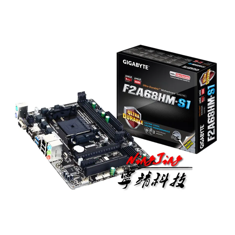 Gigabyte GA F2A68HM S1 M ATX AMD A68/DDR3/64G/двойные каналы/USB3.0/STAT3.0/SSD/New/Can поддержка X4 880K A10 7890K