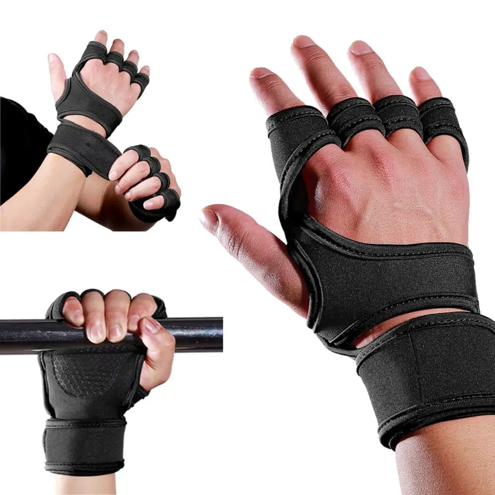 Fitness Gloves Hand Palm Protector with Wrist Wrap Anti-Skid Weight Lifting Training Dumbbell Hand Protector Fitness Equipment
Fitness Gloves Hand Palm Protector with Wrist Wrap Anti-Skid Weight Lifting Training Dumbbell Hand Protector Fitness Equipment