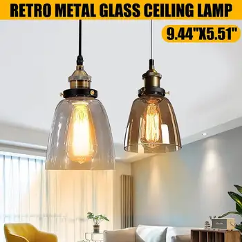 Vintage Pendant Lights American Amber Glass Pendant Lamp E27 Edison Light Bulb Dining room Kitchen Home Decor Planetarium Lamp
Vintage Pendant Lights American Amber Glass Pendant Lamp E27 Edison Light Bulb Dining room Kitchen Home Decor Planetarium Lamp