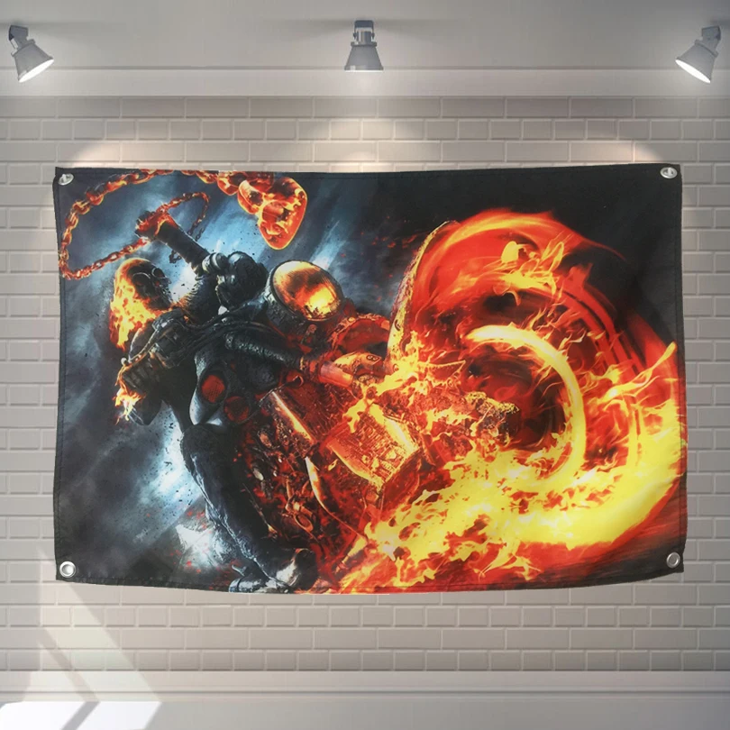 "Ghost Rider" classic movie Banners Wall Flags Tapestry Cloth Art Bar Cafe Hotel Theme Background Decoration
"Ghost Rider" classic movie Banners Wall Flags Tapestry Cloth Art Bar Cafe Hotel Theme Background Decoration