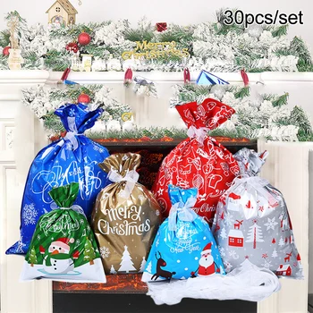 30Pcs/set S M L Drawstring Christmas Gift Bags Favor Party Bags Candy Empty Bag Wrapping Bag+ 30pcs Ribbons Storage Capacity
30Pcs/set S M L Drawstring Christmas Gift Bags Favor Party Bags Candy Empty Bag Wrapping Bag+ 30pcs Ribbons Storage Capacity