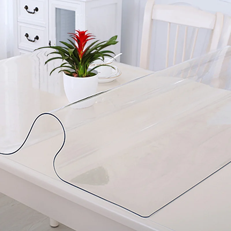 PVC Tablecloth Waterproof Oil-proof Anti-scald Transparent Plastic Crystal Plate Table Mat Kitchen Dining Table Cover
PVC Tablecloth Waterproof Oil-proof Anti-scald Transparent Plastic Crystal Plate Table Mat Kitchen Dining Table Cover