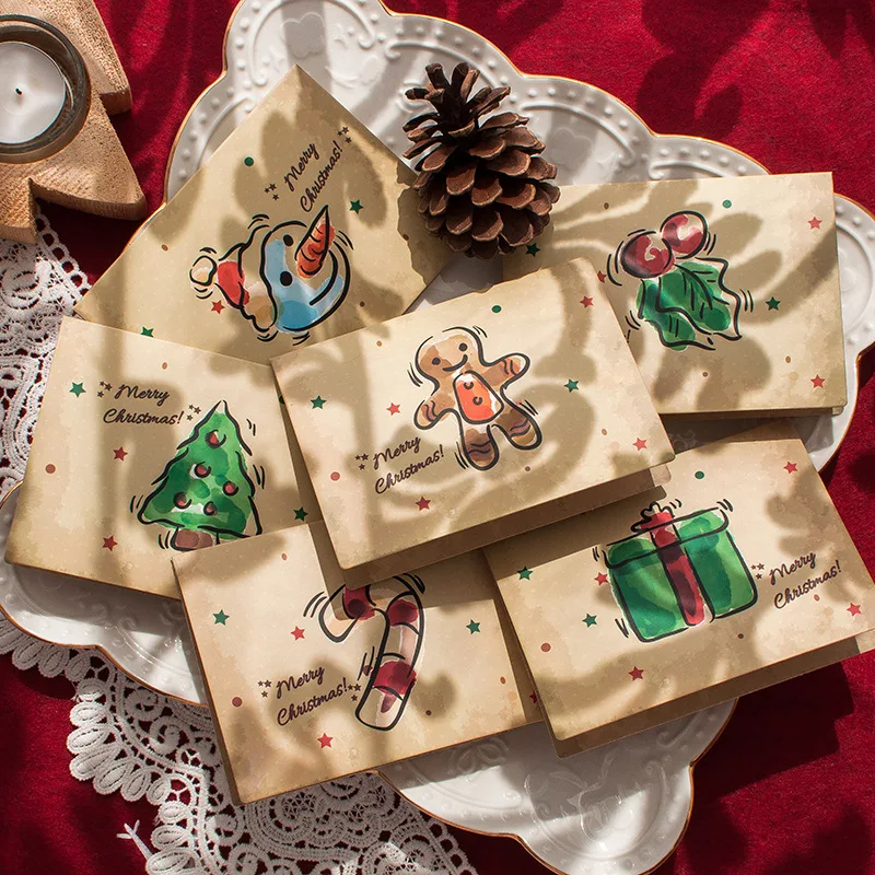 Greeting Cards Blessing Cards Simplicity Festival Three Fold Hollow Card Sets Gifts Small Fresh Retro Merry Christmas Card
Greeting Cards Blessing Cards Simplicity Festival Three Fold Hollow Card Sets Gifts Small Fresh Retro Merry Christmas Card