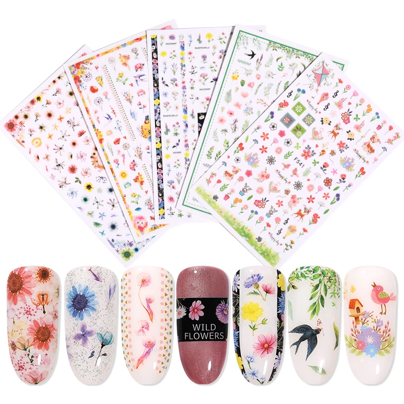 3D Colorful Nail Art Sticker Transfer Stickers Spring Flower Leaves Birds Mixed Patterns Nail DIY Beauty Design Decorations
3D Colorful Nail Art Sticker Transfer Stickers Spring Flower Leaves Birds Mixed Patterns Nail DIY Beauty Design Decorations