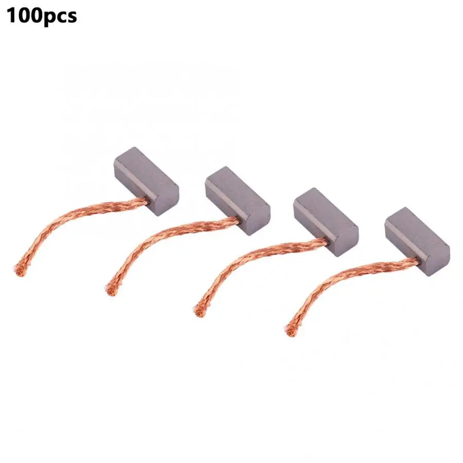 100pcs Carbon Brushes Replacement Parts for Car Electronic Fan Motor J435A 
100pcs Carbon Brushes Replacement Parts for Car Electronic Fan Motor J435A