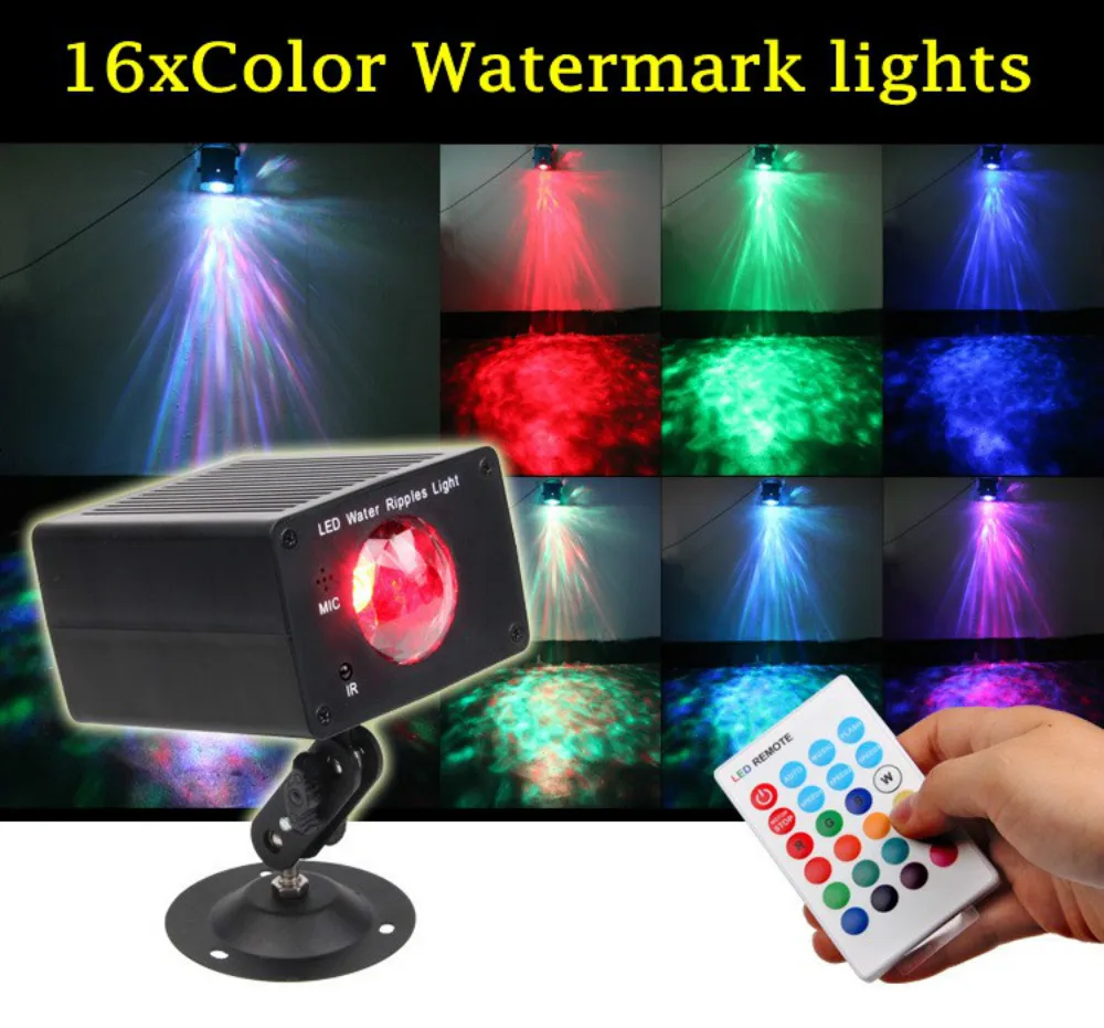 Remote Control Ocean Wave Projector Stage Light Dj Disco Party Laser Light Auto Sound Control Christmas KTV Romantic Lamp Gift
Remote Control Ocean Wave Projector Stage Light Dj Disco Party Laser Light Auto Sound Control Christmas KTV Romantic Lamp Gift