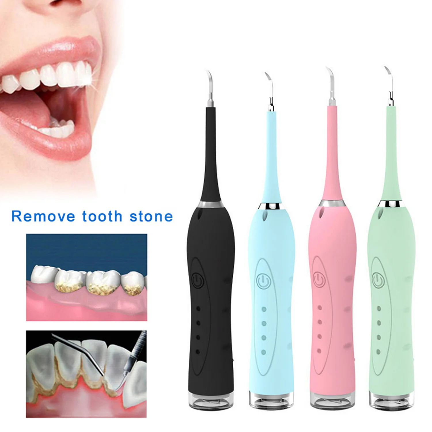 Portable Dental Calculus Remover Kit USB Rechargeable Electrical Tooth Tartar Plaque Scraper Cleaning Tools for Home Oral Care
Portable Dental Calculus Remover Kit USB Rechargeable Electrical Tooth Tartar Plaque Scraper Cleaning Tools for Home Oral Care