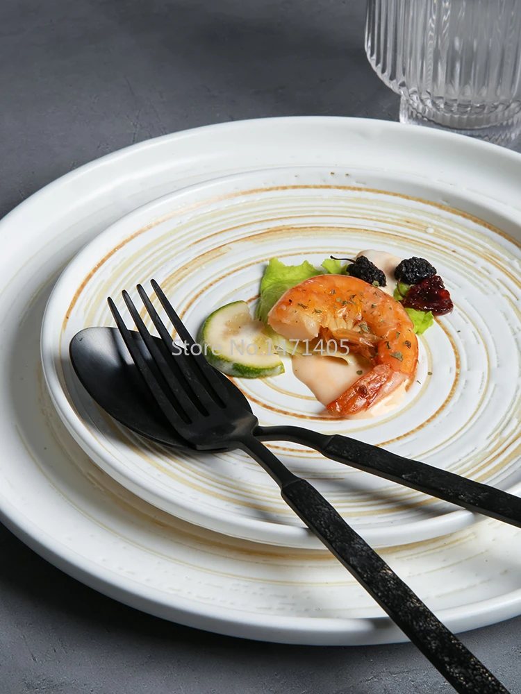 Japanese Hand-painted Creative Ceramic Household Dessert Plate Fruit Plate Fish Plate Steak Plate Round Flat Plate Shallow Plate
Japanese Hand-painted Creative Ceramic Household Dessert Plate Fruit Plate Fish Plate Steak Plate Round Flat Plate Shallow Plate