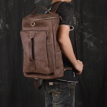 2020 Men's Cow Leather Backpack 16" Laptop Daypacks Men Genuine Leather Rucksack Crazy Horse Leather Travel Backpacks
2020 Men's Cow Leather Backpack 16" Laptop Daypacks Men Genuine Leather Rucksack Crazy Horse Leather Travel Backpacks