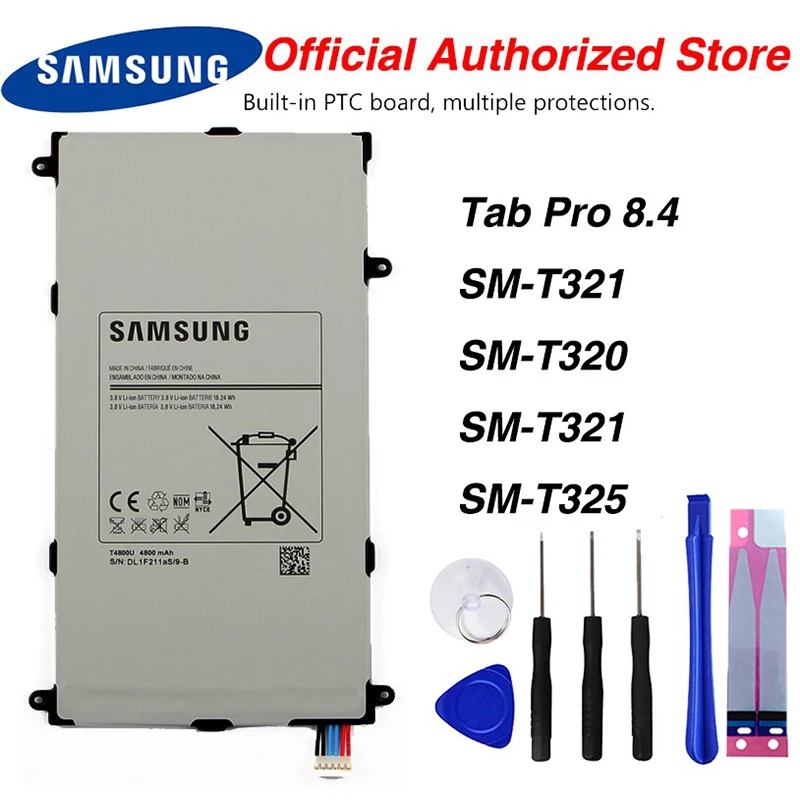 Original Samsung T4800E Battery Tablet For Samsung Galaxy Tab Pro 8.4 in SM-T321 T320 T321 T325 4800mAh
Original Samsung T4800E Battery Tablet For Samsung Galaxy Tab Pro 8.4 in SM-T321 T320 T321 T325 4800mAh
