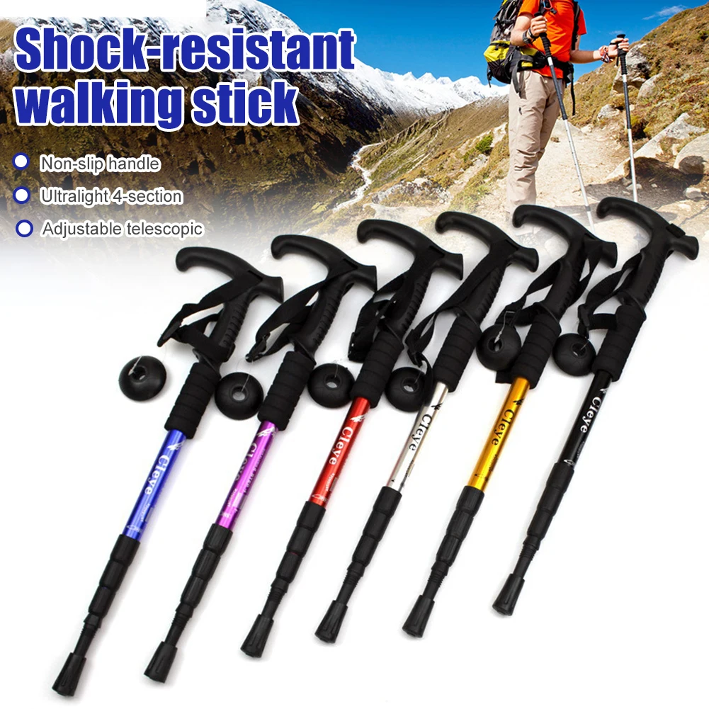 New Outdoor defense Tactical stick Alpenstock Hiking equipment Multifunctional folding tools Ultralight 4-section Walking Sticks
New Outdoor defense Tactical stick Alpenstock Hiking equipment Multifunctional folding tools Ultralight 4-section Walking Sticks