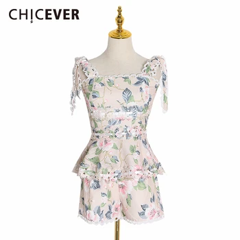 CHICEVER Hollow Lace Two Piece Set Female Square Collar Sleeveless Vest High Waist Short 2020 Spring Women's Suits Fashion
CHICEVER Hollow Lace Two Piece Set Female Square Collar Sleeveless Vest High Waist Short 2020 Spring Women's Suits Fashion