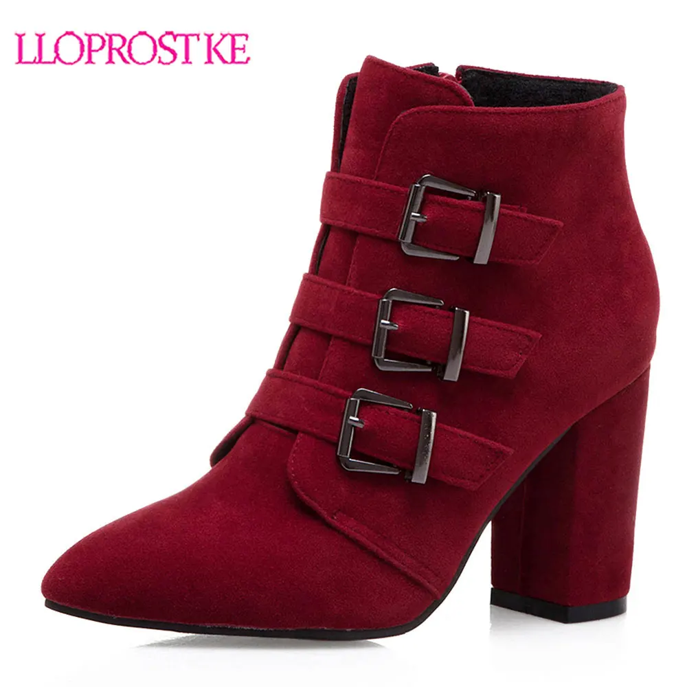 Lloprost ke Women Martin Boots Western Style Pointed toe Short Boots Shoes Women Botas Mujer Autumn Winter Motorcycle Boots H544 
Lloprost ke Women Martin Boots Western Style Pointed toe Short Boots Shoes Women Botas Mujer Autumn Winter Motorcycle Boots H544