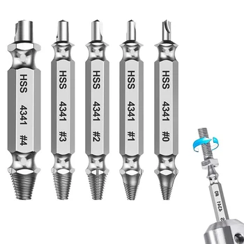 5pcs Kit Broken Bolt Screw Extractors Damage Speed Out Drill Bit Removal Tools
5pcs Kit Broken Bolt Screw Extractors Damage Speed Out Drill Bit Removal Tools