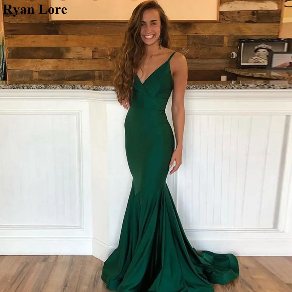 Mermaid Evening Dresses 2020 Simple Green Sexy Spaghetti Straps Robe De Soiree Formal Party Long Prom Gowns Women Vestidos Cheap
Mermaid Evening Dresses 2020 Simple Green Sexy Spaghetti Straps Robe De Soiree Formal Party Long Prom Gowns Women Vestidos Cheap