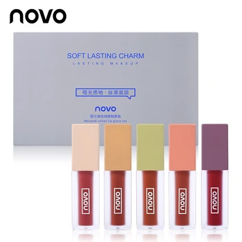 NOVO 5pcs Lip Gloss Set Moisturizing Silky Waterproof Lip Makeup Liquid Lipstick Lip Gloss Set
NOVO 5pcs Lip Gloss Set Moisturizing Silky Waterproof Lip Makeup Liquid Lipstick Lip Gloss Set