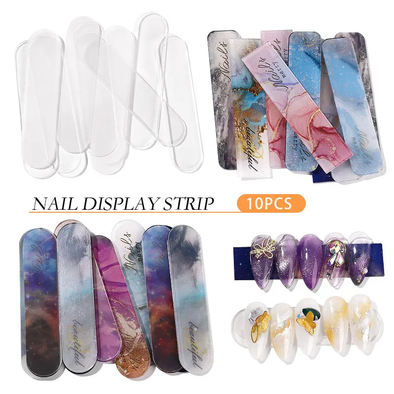 10 Pieces Mini Nail Display Strip Japanese Nail Art Acrylic Transparent Color Nail Display Board Nail Salon Work Display Tool
10 Pieces Mini Nail Display Strip Japanese Nail Art Acrylic Transparent Color Nail Display Board Nail Salon Work Display Tool
