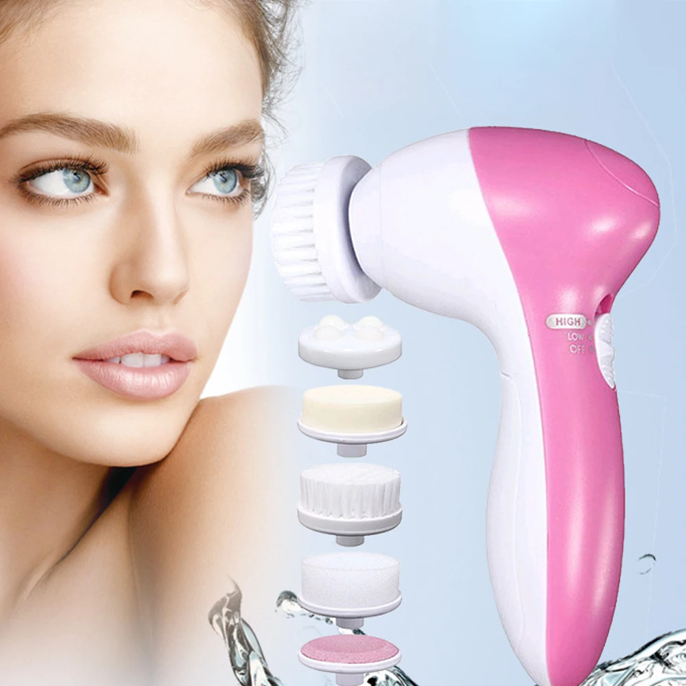 5 in 1 Electric Facial Cleanser Wash Face Cleaning Machine Skin Pore Cleaner Body Cleansing Massage Mini Beauty Massager Brush
5 in 1 Electric Facial Cleanser Wash Face Cleaning Machine Skin Pore Cleaner Body Cleansing Massage Mini Beauty Massager Brush
