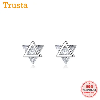 Trustdavis 100% 925 Silver Earrings CZ Stone Triangle zircon Stud earrings Jewelry Cute Gift for Girls YQ073
Trustdavis 100% 925 Silver Earrings CZ Stone Triangle zircon Stud earrings Jewelry Cute Gift for Girls YQ073