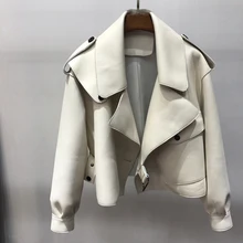 2021NEW New Style Autumn Winter Locomotive Leather Women's Short Style Jacket Loose Korean Version of the Dermis Leather Jacket
2021NEW New Style Autumn Winter Locomotive Leather Women's Short Style Jacket Loose Korean Version of the Dermis Leather Jacket