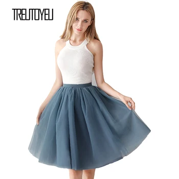 Treutoyeu Design Midi Pleated Tulle Skirts Summer 6 Layers 65cm Korean Style Niagra Blue High Waist Skirts Womens Jupe Femme
Treutoyeu Design Midi Pleated Tulle Skirts Summer 6 Layers 65cm Korean Style Niagra Blue High Waist Skirts Womens Jupe Femme