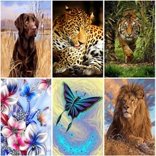 5D Full Square Round Diamond Painting Painting Animals Dog Tiger Peacock Mosaic Diamond Embroidery Cross Stitch Home Decoration 
5D Full Square Round Diamond Painting Painting Animals Dog Tiger Peacock Mosaic Diamond Embroidery Cross Stitch Home Decoration