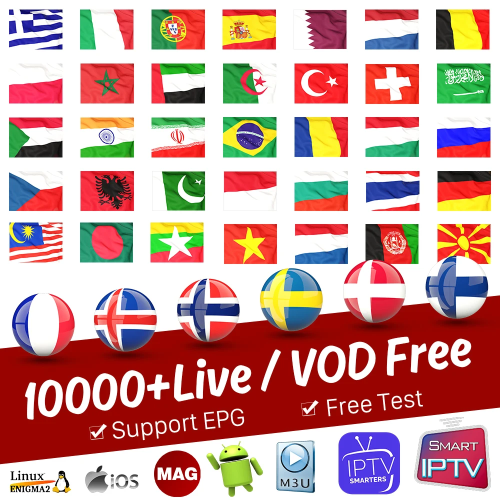 

IPTV France Subscription Portugal Spain IPTV Arabic Germany Finland Sweden Norway French IPTV M3U Italia Belgium Greek IP TV