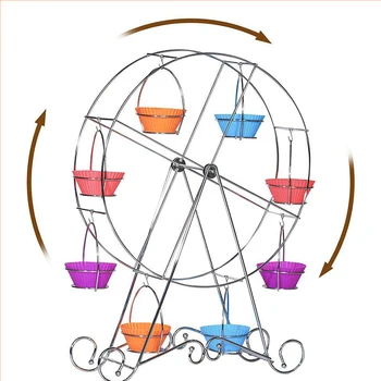 Creative Rotatable Pastry Cupcake Holder Stainless Ferris Wheel Birthday Party Tray Cake Holder For Wedding Baking Accessories 
Creative Rotatable Pastry Cupcake Holder Stainless Ferris Wheel Birthday Party Tray Cake Holder For Wedding Baking Accessories