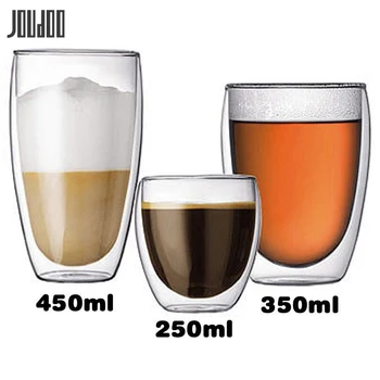 JOUDOO Double Layers Heat Resistant Glass Materal Coffee Tea Cups 80ML 150ML 250ML 350ML 450ML Handmade Exquisite Glass Cup 35
JOUDOO Double Layers Heat Resistant Glass Materal Coffee Tea Cups 80ML 150ML 250ML 350ML 450ML Handmade Exquisite Glass Cup 35