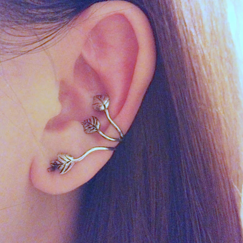 H:HYDE No Piercing Silver Leaf Clip On Ear Cuff Earring Punk Wrap Cartilage Ear Clip Earrings Fashion Jewelry Accessories
H:HYDE No Piercing Silver Leaf Clip On Ear Cuff Earring Punk Wrap Cartilage Ear Clip Earrings Fashion Jewelry Accessories