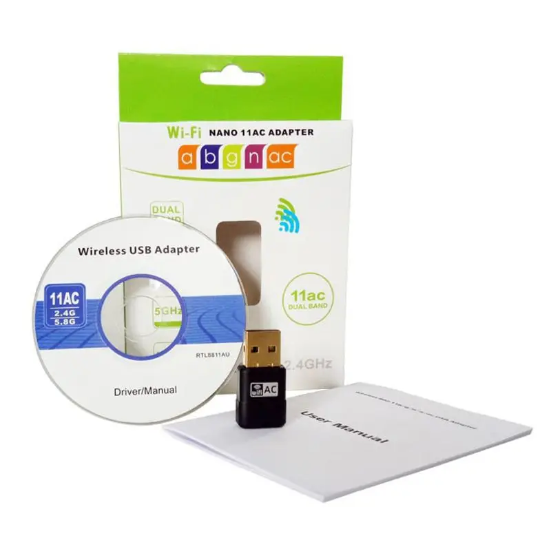 USB WiFi Adapter 2.4GHz / 5.8GHz 600Mbps Network Adapter Dual Frequency LAN Card for Desktop Laptop PC
USB WiFi Adapter 2.4GHz / 5.8GHz 600Mbps Network Adapter Dual Frequency LAN Card for Desktop Laptop PC
