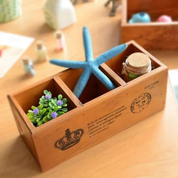 Wood Desktop Storage Organizer Vintage Old Color Remote Control Caddy Holder Wood Box Container for Desk Office Supplies Home
Wood Desktop Storage Organizer Vintage Old Color Remote Control Caddy Holder Wood Box Container for Desk Office Supplies Home