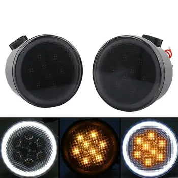 LED Amber Turn Signal Light with Smoke Lens &Halo DRL for 07-18 for Jeep Wrangler JK Car Modification Parts
LED Amber Turn Signal Light with Smoke Lens &Halo DRL for 07-18 for Jeep Wrangler JK Car Modification Parts