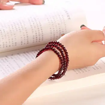 Stretch Red Round 4.5mm Beads 5A Grade Nature Garnet Stone Bracelet Multi-layer Handmade Style YH4815
Stretch Red Round 4.5mm Beads 5A Grade Nature Garnet Stone Bracelet Multi-layer Handmade Style YH4815