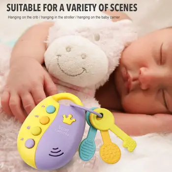 Children's Teether Simulation Car Remote Control Music Key Light Combination Baby Enlightenment Early Education Educational Toys
Children's Teether Simulation Car Remote Control Music Key Light Combination Baby Enlightenment Early Education Educational Toys