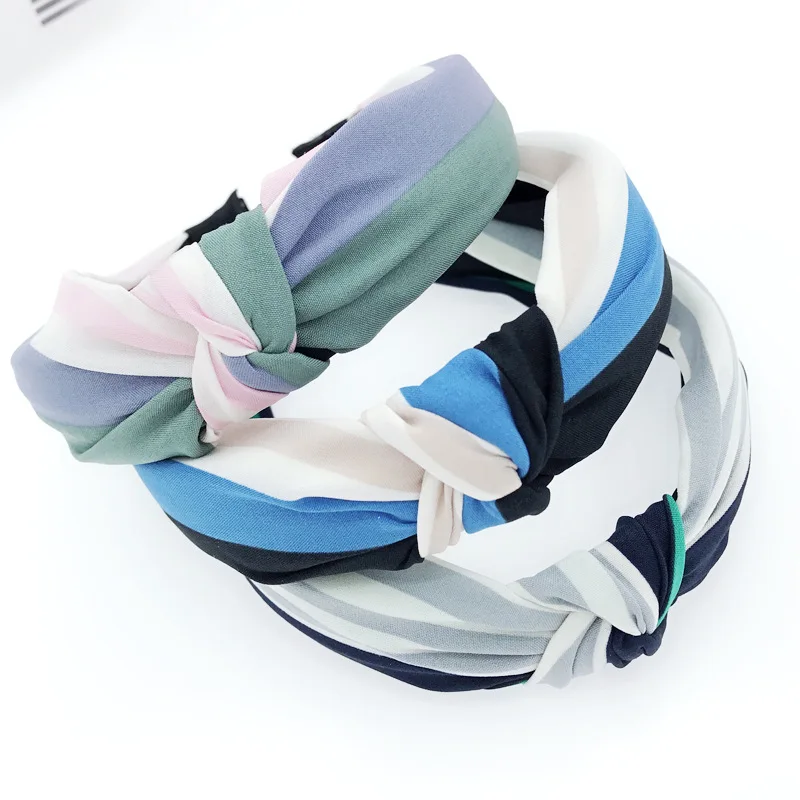 YVLAH 1Pc Korean New Ladies Wide Striped Headband Sleek Minimalist Fabric Knotted Headband
YVLAH 1Pc Korean New Ladies Wide Striped Headband Sleek Minimalist Fabric Knotted Headband