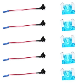 10Pcs 12V Car Add-a-circuit Low Profile Mini Fuse Tap Adapter Mini Blade Fuse Holder with 5Pcs 15A Fuses
10Pcs 12V Car Add-a-circuit Low Profile Mini Fuse Tap Adapter Mini Blade Fuse Holder with 5Pcs 15A Fuses
