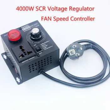 EU Plug AC 220V 4000W SCR Electronic Voltage Regulator Temperature Motor FAN Speed Controller Dimmer Electric Tool Adjustable
EU Plug AC 220V 4000W SCR Electronic Voltage Regulator Temperature Motor FAN Speed Controller Dimmer Electric Tool Adjustable