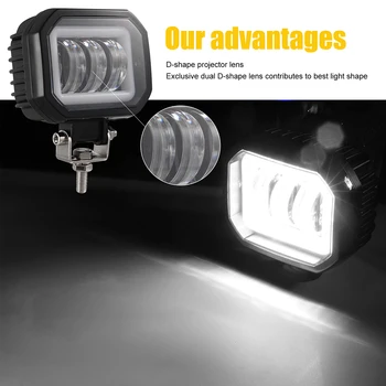 1 Pair 3.5 Inch Motorcycle Square White Spotlight Angel Eye Work Light DRL Trailer Interior Exterior Lighting
1 Pair 3.5 Inch Motorcycle Square White Spotlight Angel Eye Work Light DRL Trailer Interior Exterior Lighting