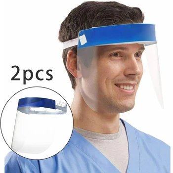 2PCS Transparent Anti Splash Face Shield Full Face Cover Protective Film Tool Durable Washable PVC Face Cover
2PCS Transparent Anti Splash Face Shield Full Face Cover Protective Film Tool Durable Washable PVC Face Cover