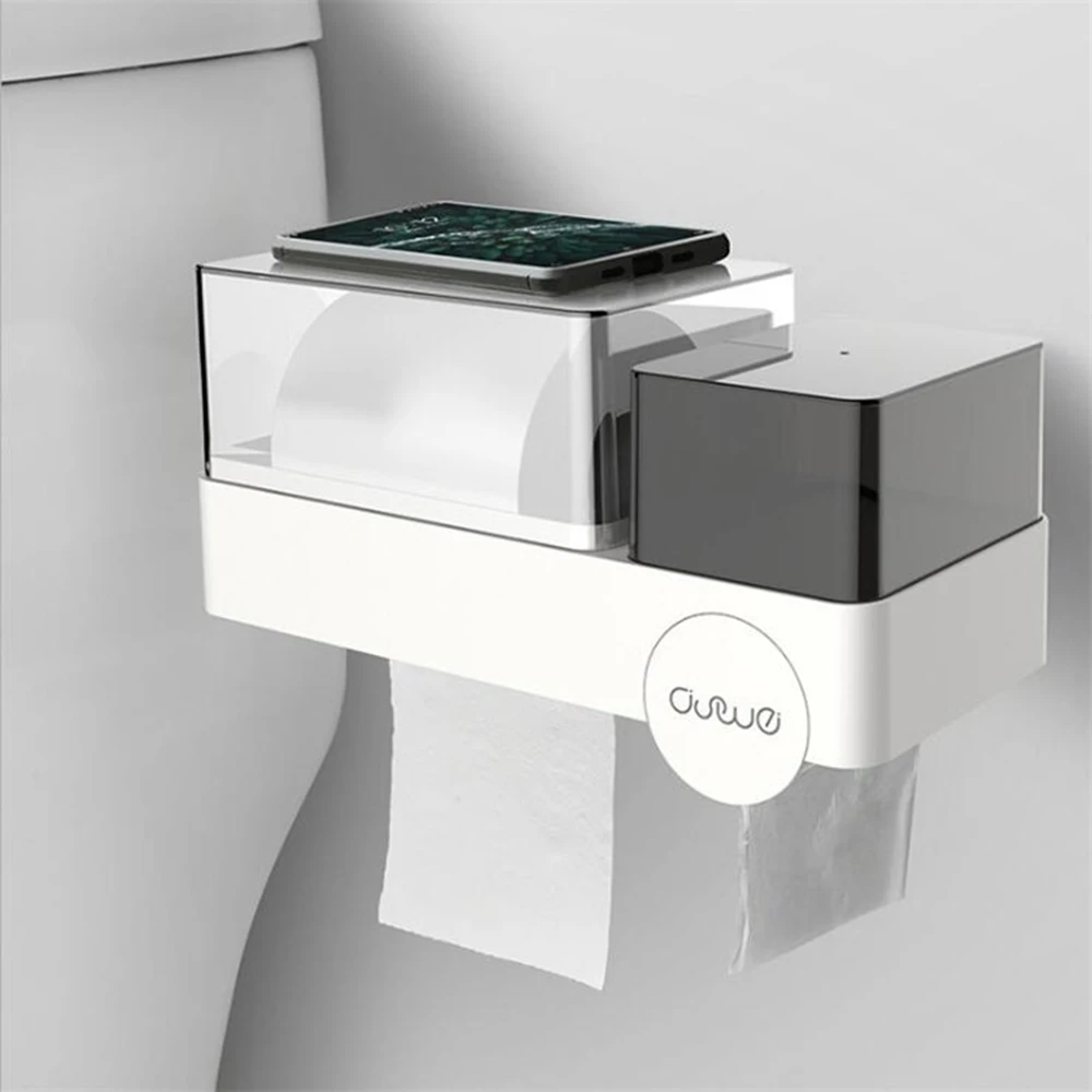 Wall-mounted Toilet Paper Rack Paper Towel Holder Tissue Box Dispenser with Garbage Bag Box Bathroom Storage Paper Towel Holder
Wall-mounted Toilet Paper Rack Paper Towel Holder Tissue Box Dispenser with Garbage Bag Box Bathroom Storage Paper Towel Holder