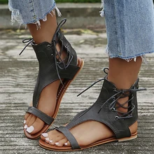 Women Gladiator T-tied Sandals Female Summer Fashion Flats Ladies Casual Lace Up Shoes Plus Size Woman Footwear Plus Size 
Women Gladiator T-tied Sandals Female Summer Fashion Flats Ladies Casual Lace Up Shoes Plus Size Woman Footwear Plus Size