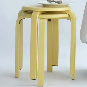 Solid Wood Coloured Bench, Bench, Household Dining Table And Stand, Modern Simple, Fashionable And Creative Small Bench An 
Solid Wood Coloured Bench, Bench, Household Dining Table And Stand, Modern Simple, Fashionable And Creative Small Bench An